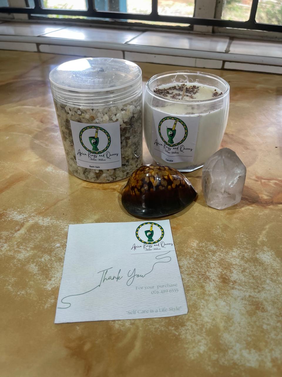 Bath Salt & Candle Set