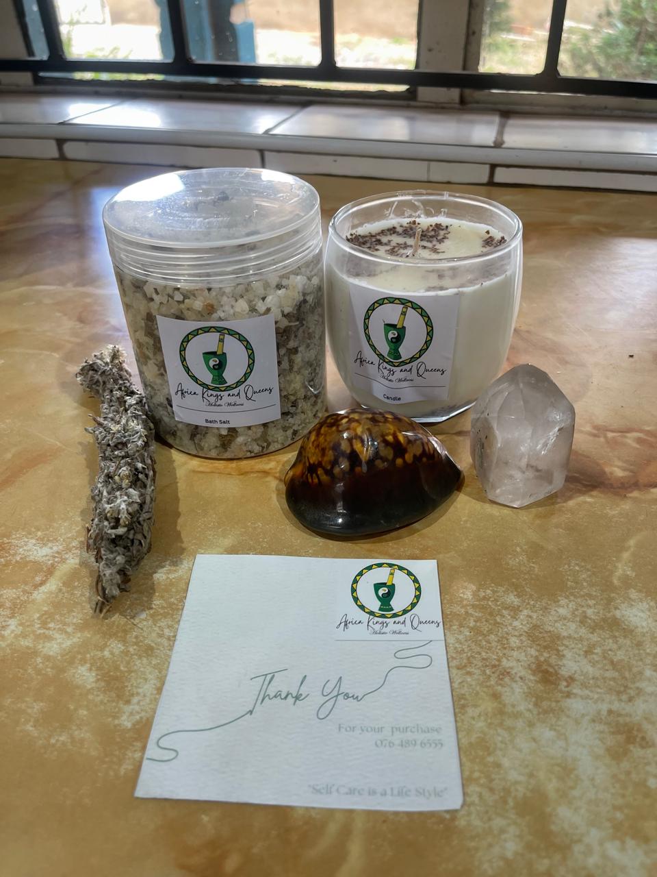 Bath Salt & Candle Set