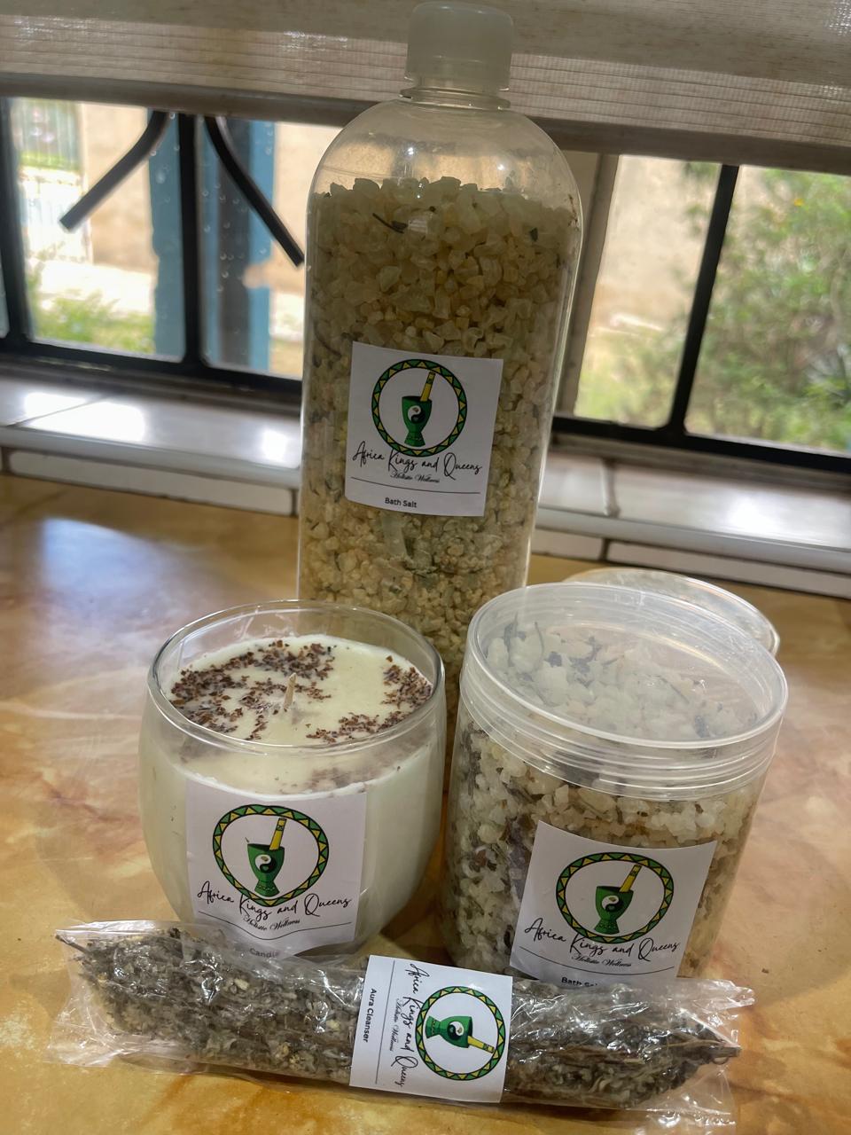 Bath Salt, Impepho & Candle Set
